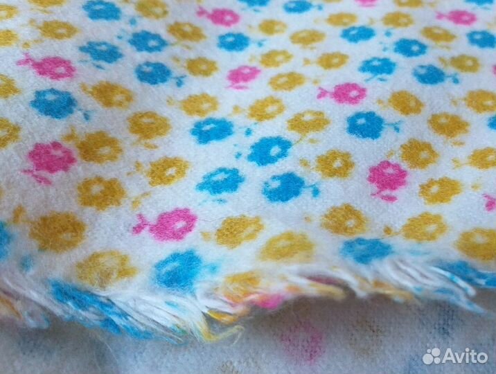 Ткань СССР вафельная, детская фланель и бязь