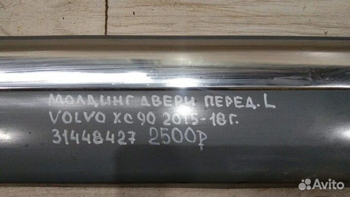 Молдинг двери Volvo Xc90 С 2015 По 2018 Год