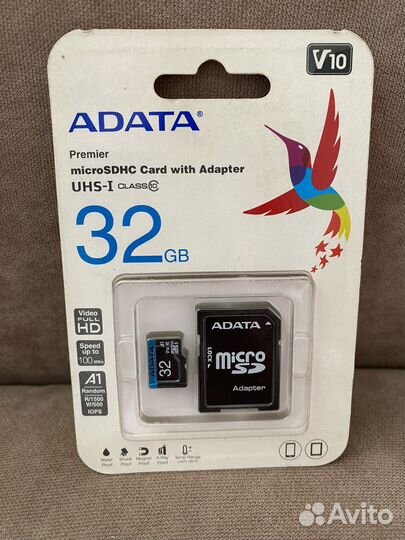 Карта памяти adata microsdhc 32 GB новая
