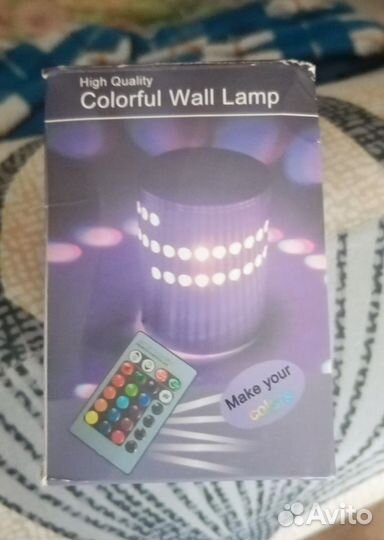Светодиодный светильник RGB с пультом