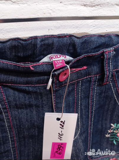 Новые джинсы на девочку Kids, размер 116-122