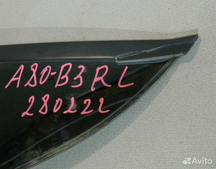 Стекло кузова заднее левое Audi 80 B3