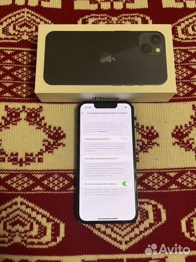iPhone 13 mini 256 100 батарея