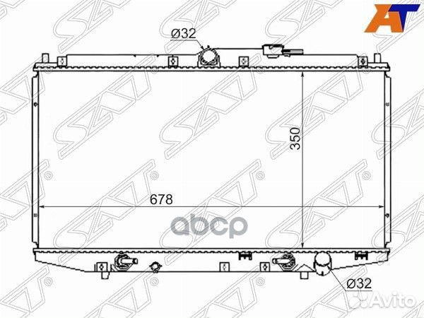 Радиатор Honda Accord 97-03 / Honda Accord 98-0