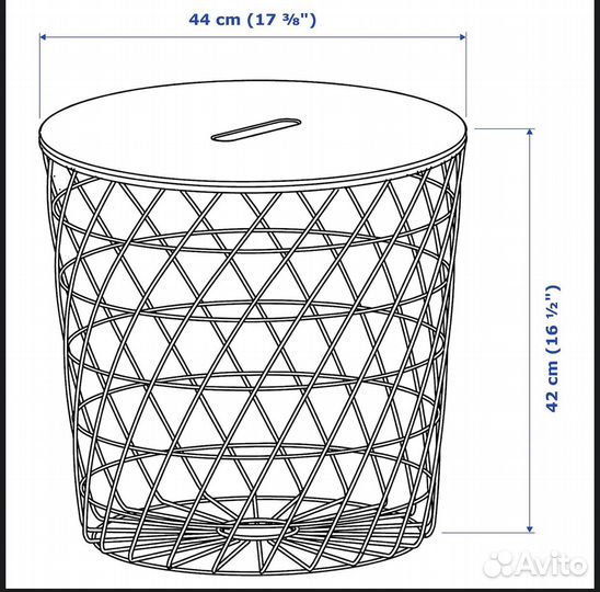 Столик корзина IKEA