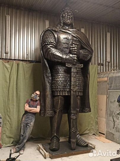 Изготовление скульптур. Александр Невский 4 метра