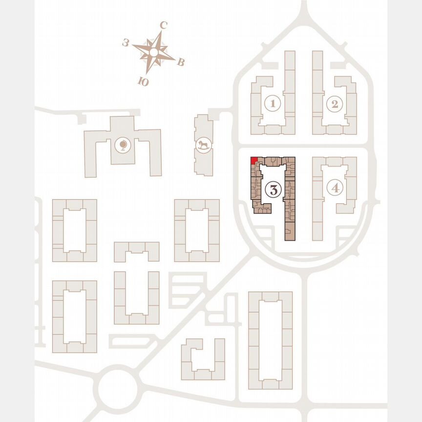3-к. квартира, 89,8 м², 1/4 эт.