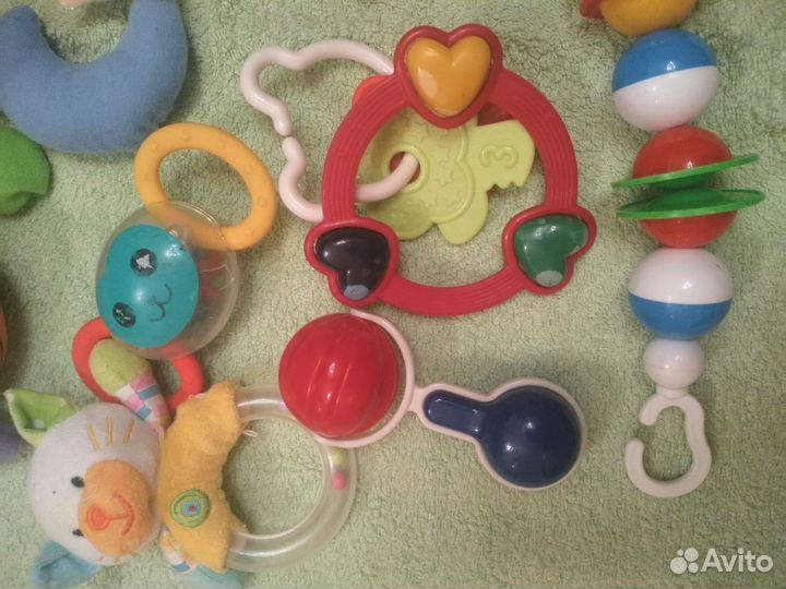 Игрушки погремушки пакетом бу