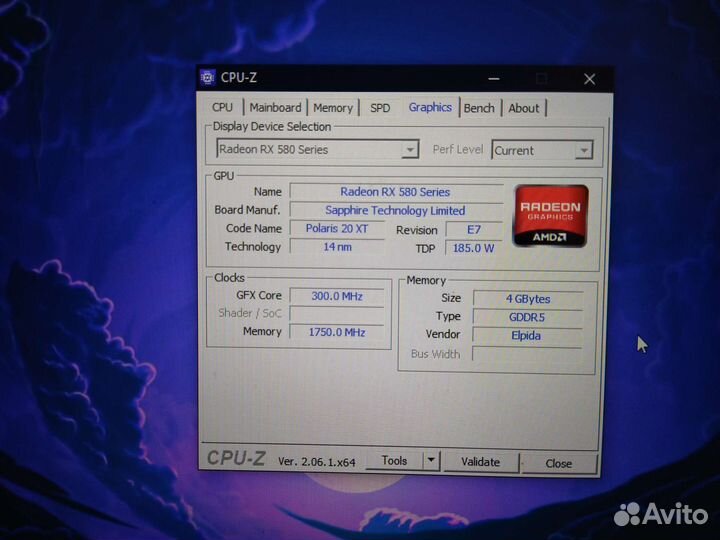 Sapphire rx 580 nitro 4gb