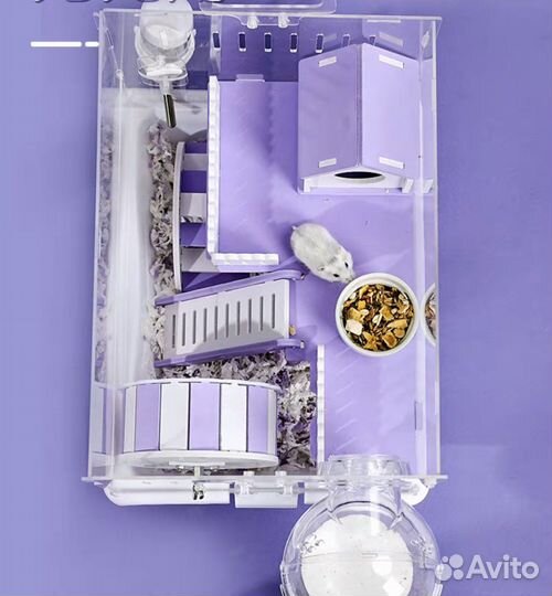 Клетка для хомяка пластиковая