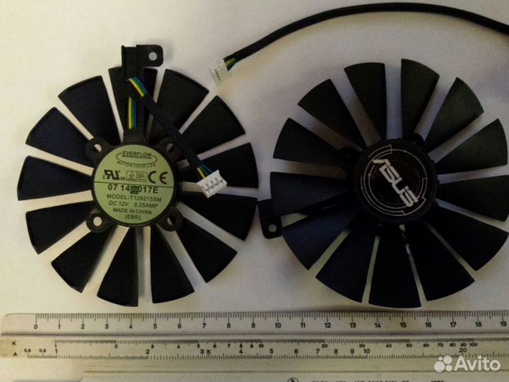 Кулер для видеокарты 75, 85, 90, 95 мм 4pin