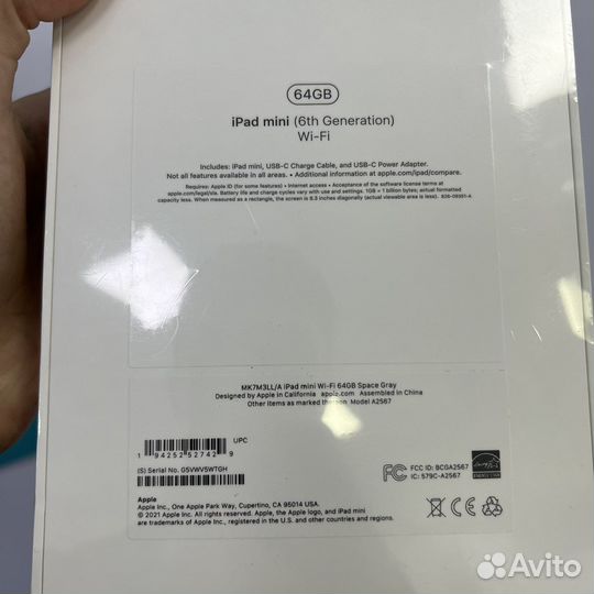 Новый Apple iPad Mini 6 64gb WiFi