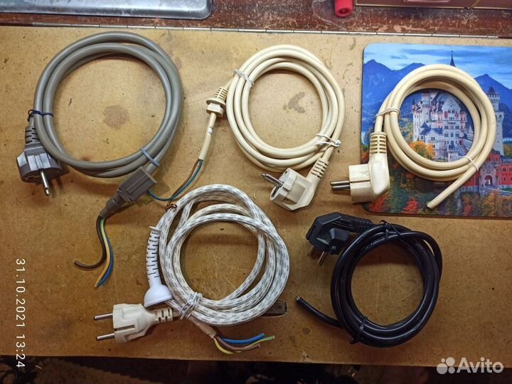 Сетевой шнур провод кабель без разьёма 220 вольт