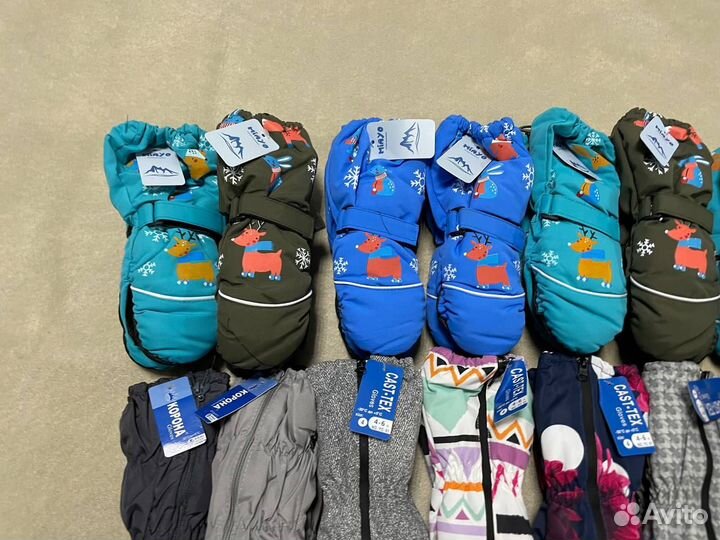 Варежки краги новые зимние 6 мес - 10 лет