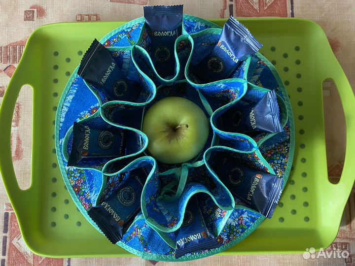 Текстильная ваза новая