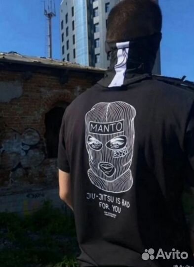 Футболка чёрная Manto M,L, XL, XXL