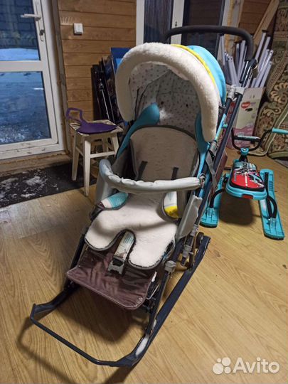 Санки коляска ника kids 7-7