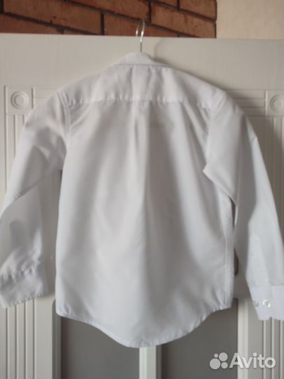 Рубашка школьная белая для мальчика р-р 116