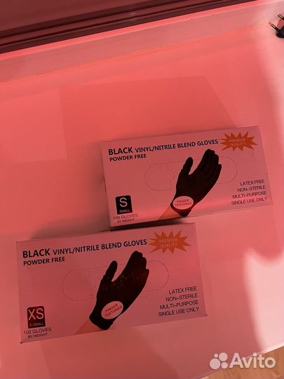 Перчатки нитриловые