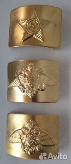 Бляхи латунные и ремни из натуральной кожи