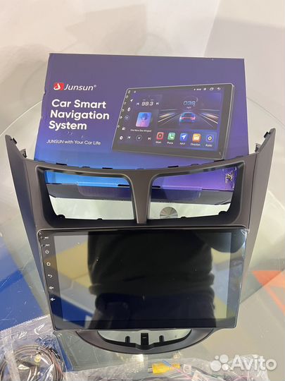 Магнитола 2 din android 9 дюймов Hyundai solaris