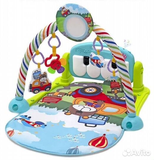 Развивающий коврик с пианино и bluetooth
