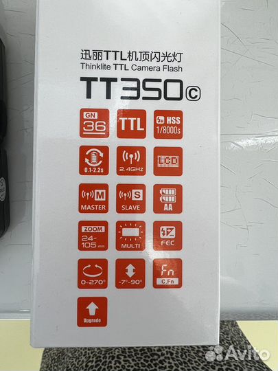 Вспышка камеры Godox tt350 для Canon