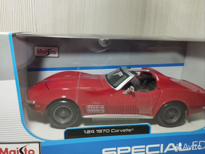 Maisto 1 24 модель Corvette 1970