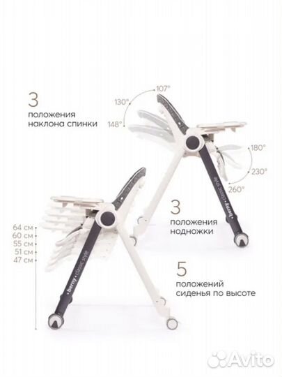 Стульчик для кормления happy baby