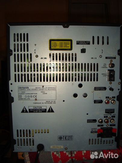 Музыкальный центр aiwa cx-nv400 с колонками