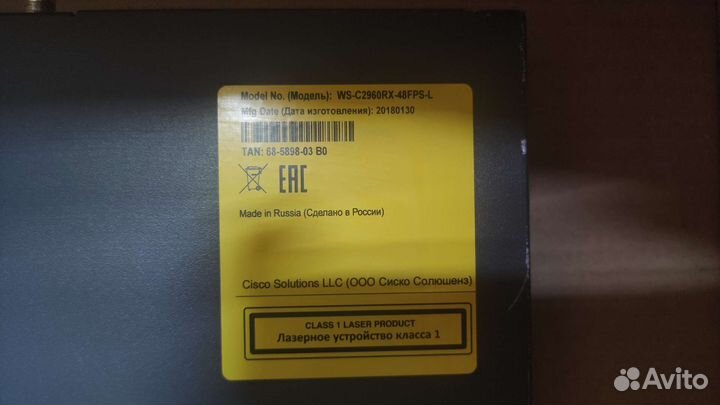 Коммутатор cisco WS-C2960RX-48FPS-L