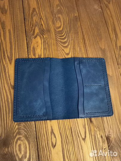 Обложка на паспорт кожаная ручной работы Арт.Ок26