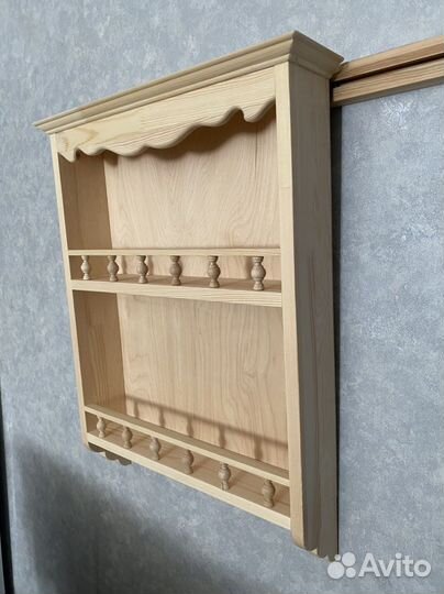 Полка настенная деревянная в стиле прованс