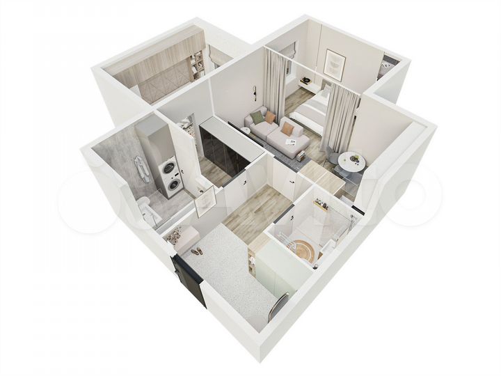 2-к. квартира, 55,8 м², 2/14 эт.