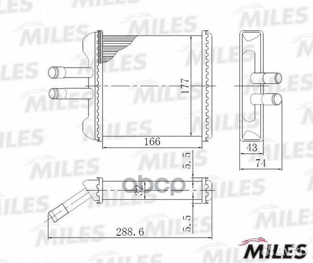 Радиатор отопителя daewoo leganza/nubira/lanos