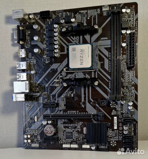 Комплект AM4 b450 / ryzen 5 2600