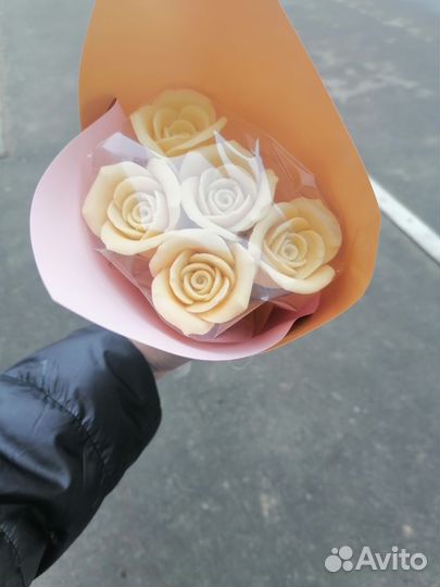 Букеты из шоколада тюльпаны и розы