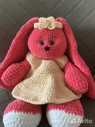 Заяц вязаные игрушки ручная работа