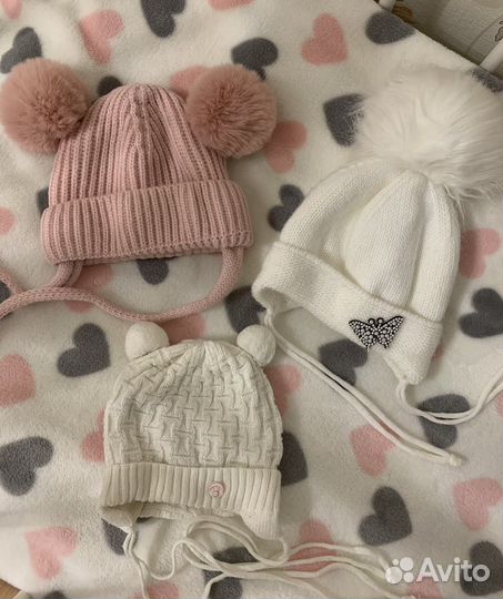 Шапки зимние для девочки