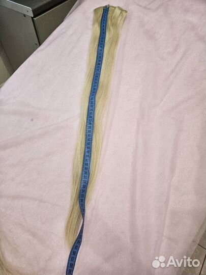 Волосы натуральные на трессе 60 см