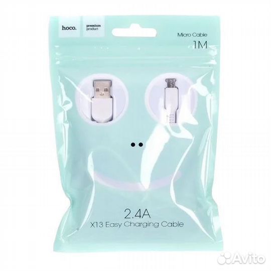 Кабель USB - микро USB hoco X13 Easy, 1.0м, круглы