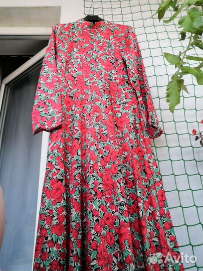 Платье бохо шик красное