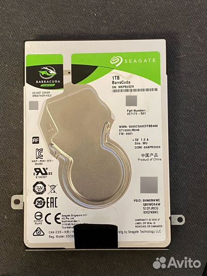 Жесткий диск Seagate Original sata-III 1Tb ST1000L