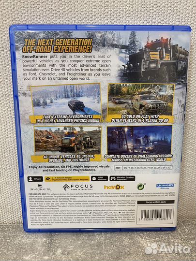 SnowRunner PS5 диск