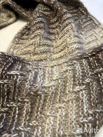 Шарф хомут шерстяной