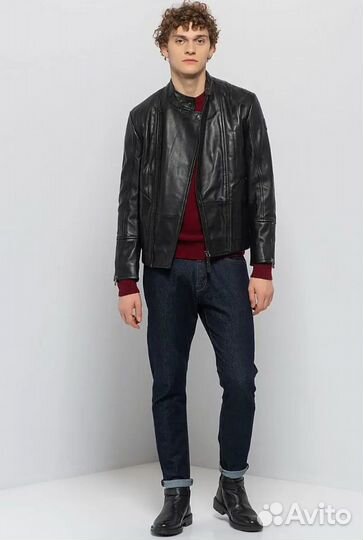 Кожаная куртка trussardi оригинал