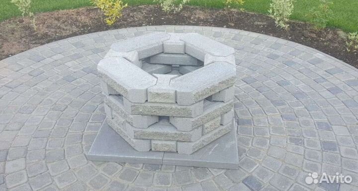 Костровая чаша из камня