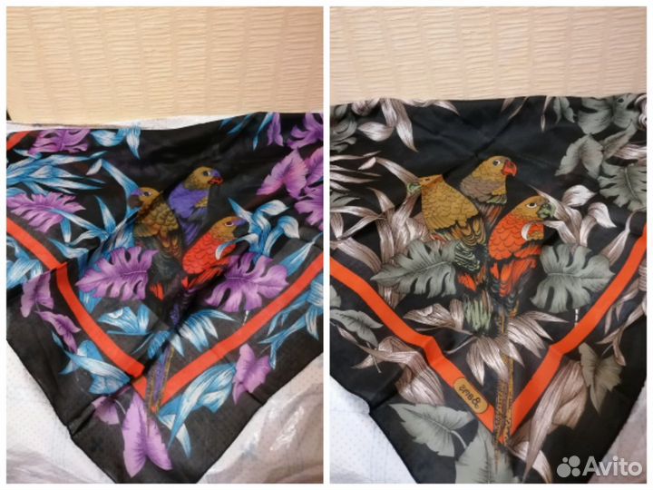 Платок косынка газовая СССР