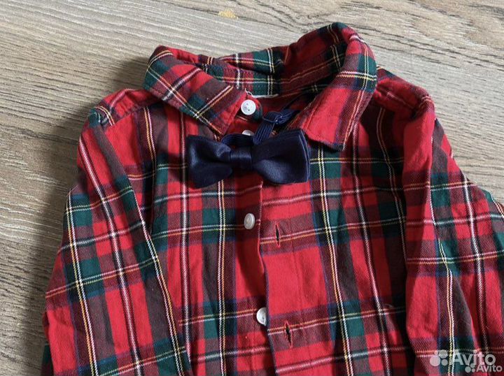 Брендовая рубашка на мальчика 86 р