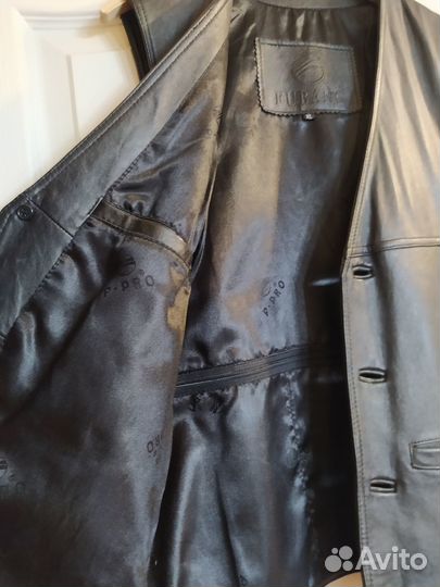 Жилет кожаный мужской 48-50